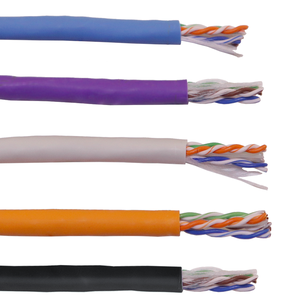 Кабель LANMASTER U/UTP, 4 пары, Кат. 6, с перегородкой, 550Mhz, LSZH, нг(A)-HF, 305 м